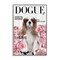 Stupell Industries Funny Floral Dog Magazine Framed Giclee, design by Sasha